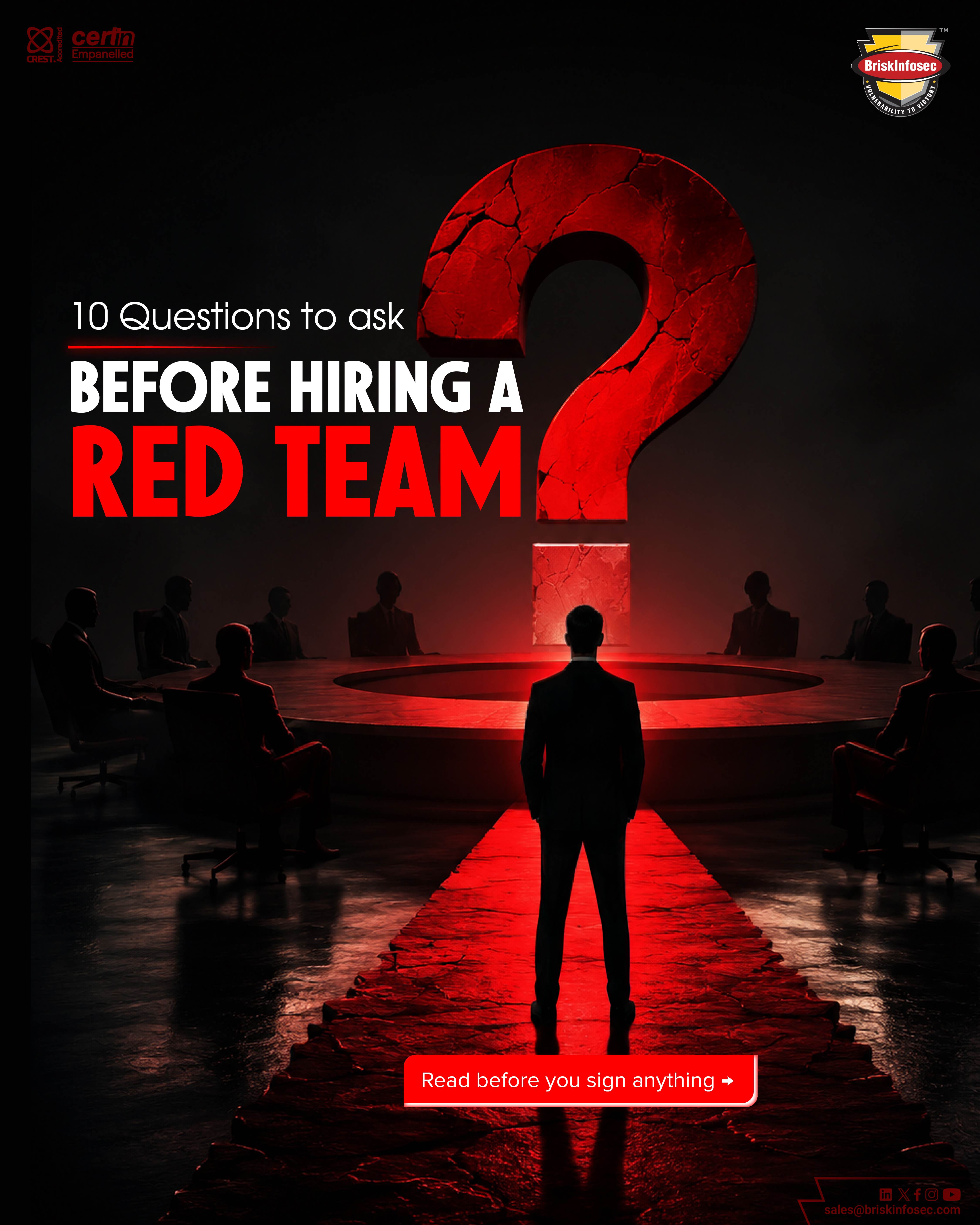 10 Questions to Ask Before Hiring a Red Team